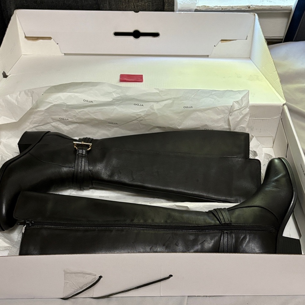 Aldo Women's Over the Knee Black Boots - Picture 7 of 10